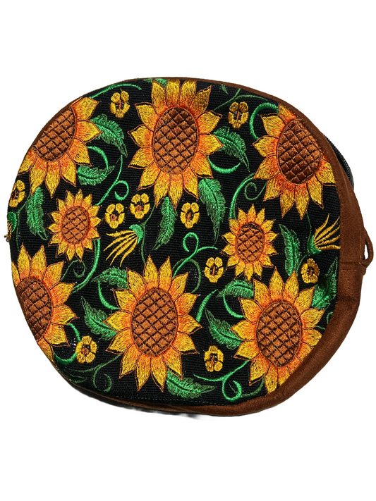 All Purpose Embroided Crossbody (Round)