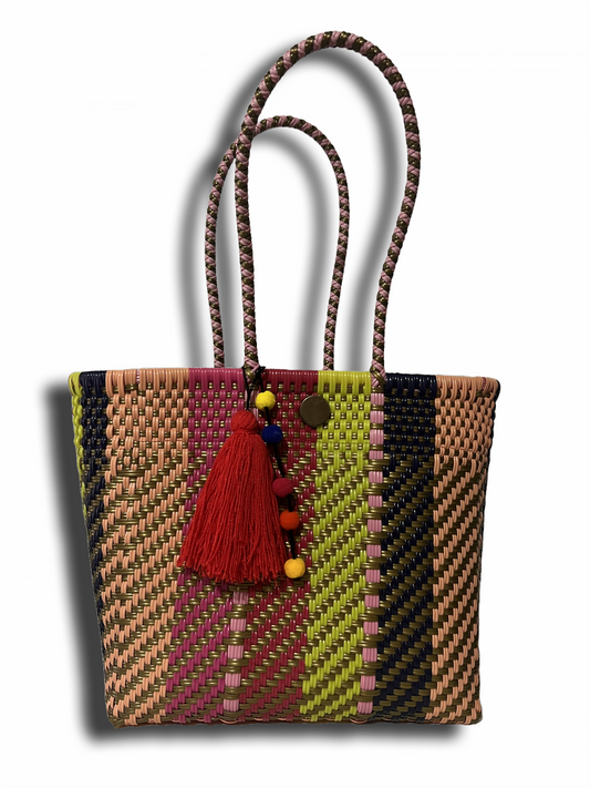 All Purpose Bag - Women's Beach Bag, Purse, Handbag, Cosmetic Pouch with Included Tassel (Medium)